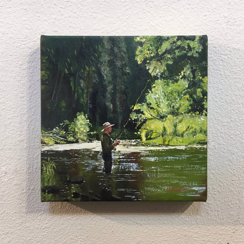 Oil Painting Joshua D. Sewell “Evening Hatch”