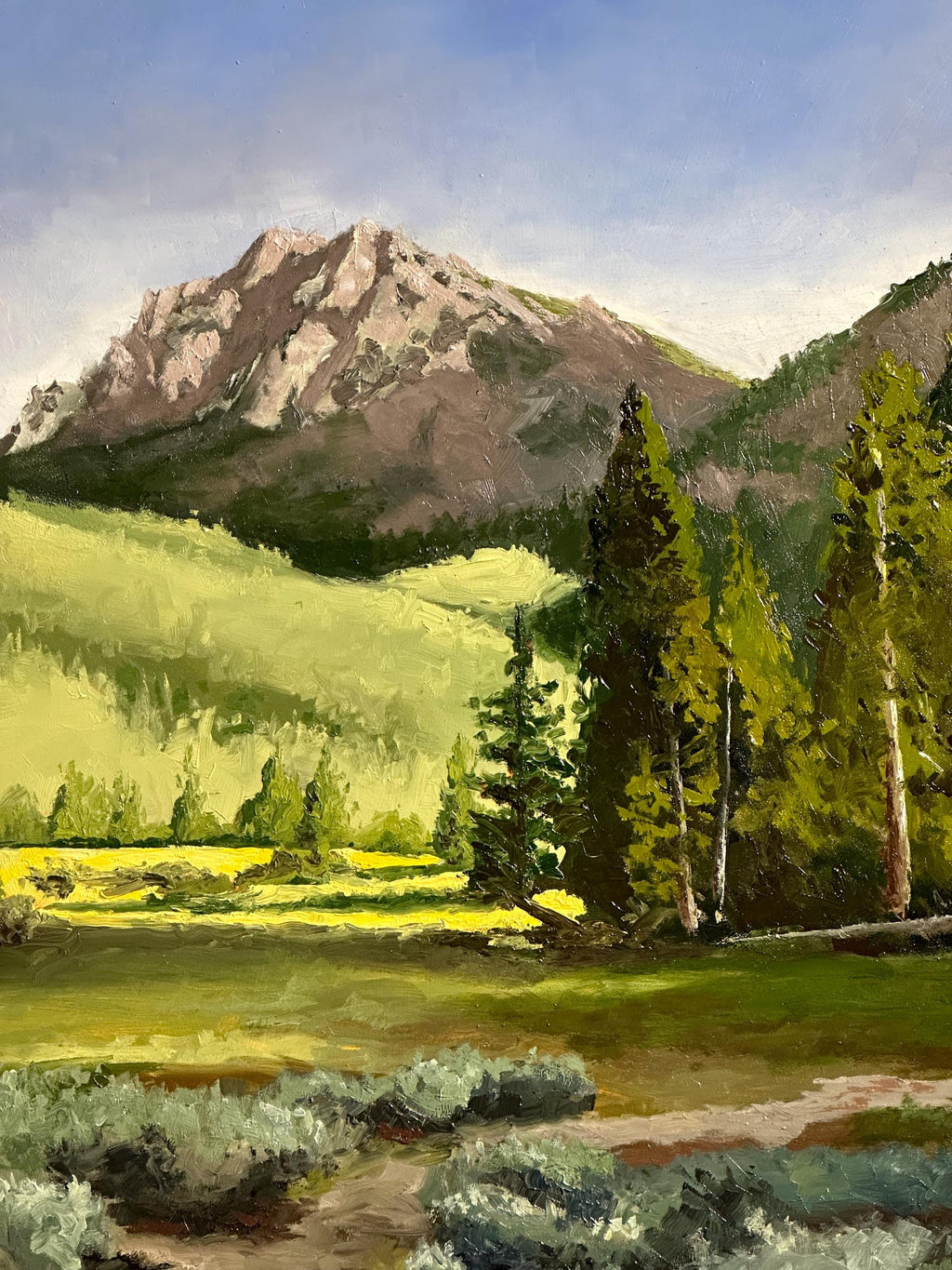 "Beacon of the Wild" 24"x48" oil on birch panel