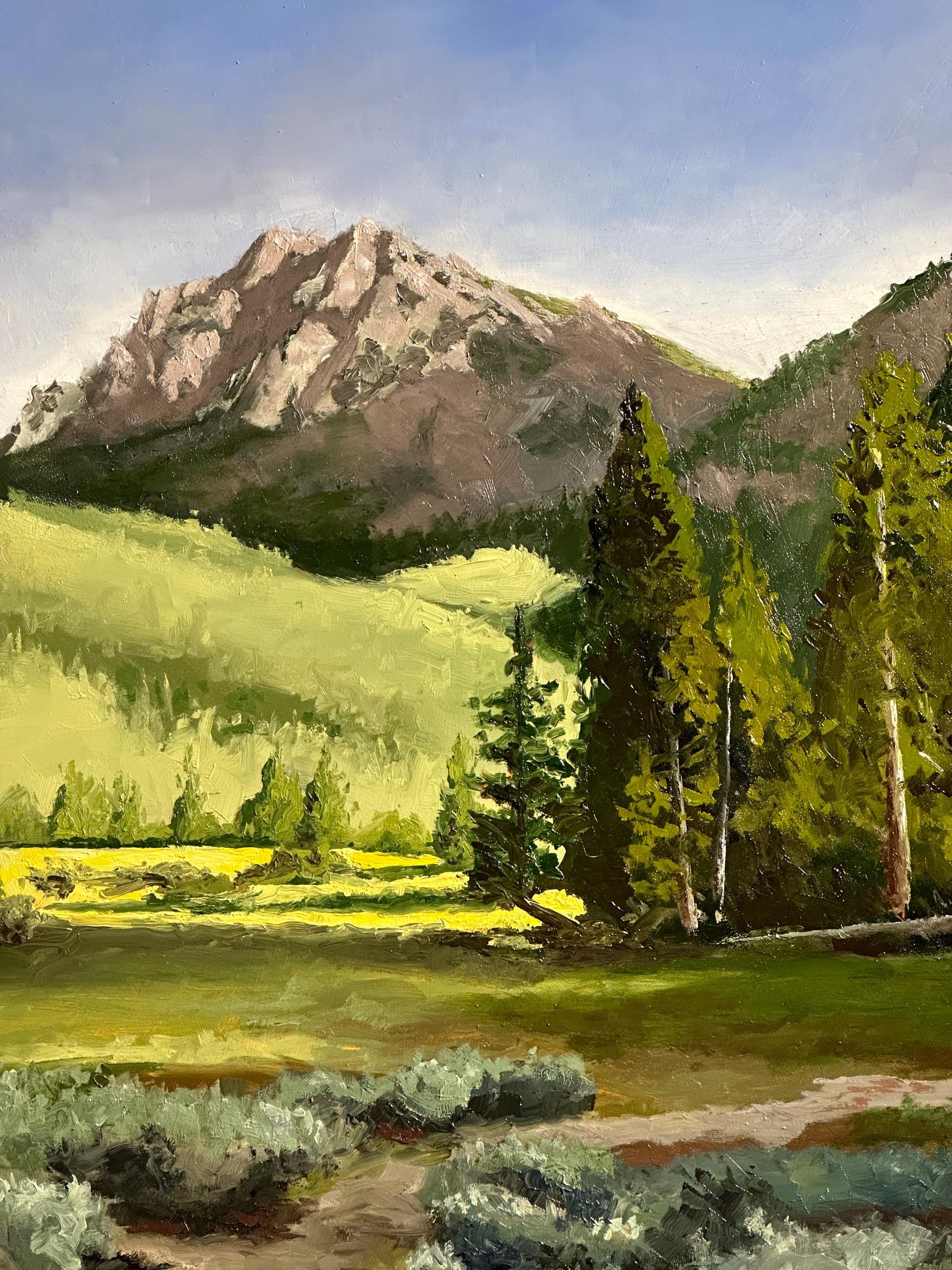"Beacon of the Wild" 24"x48" oil on birch panel