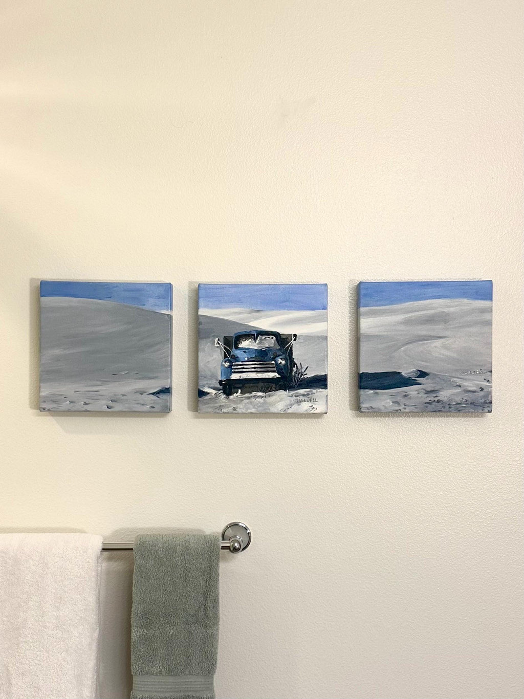 Old Blue Triptych