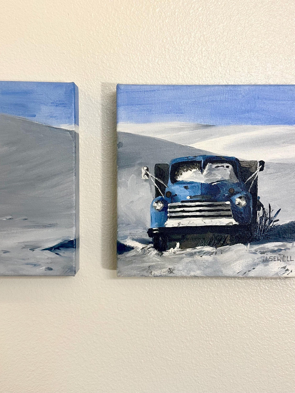 Old Blue Triptych