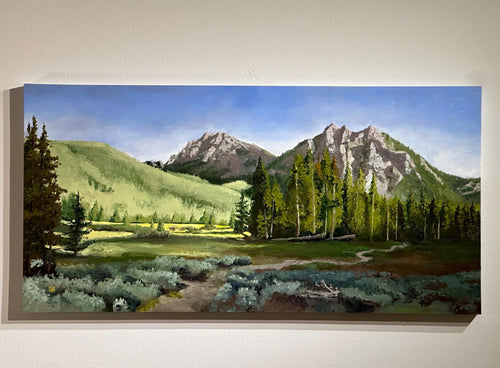 "Beacon of the Wild" 24"x48" oil on birch panel