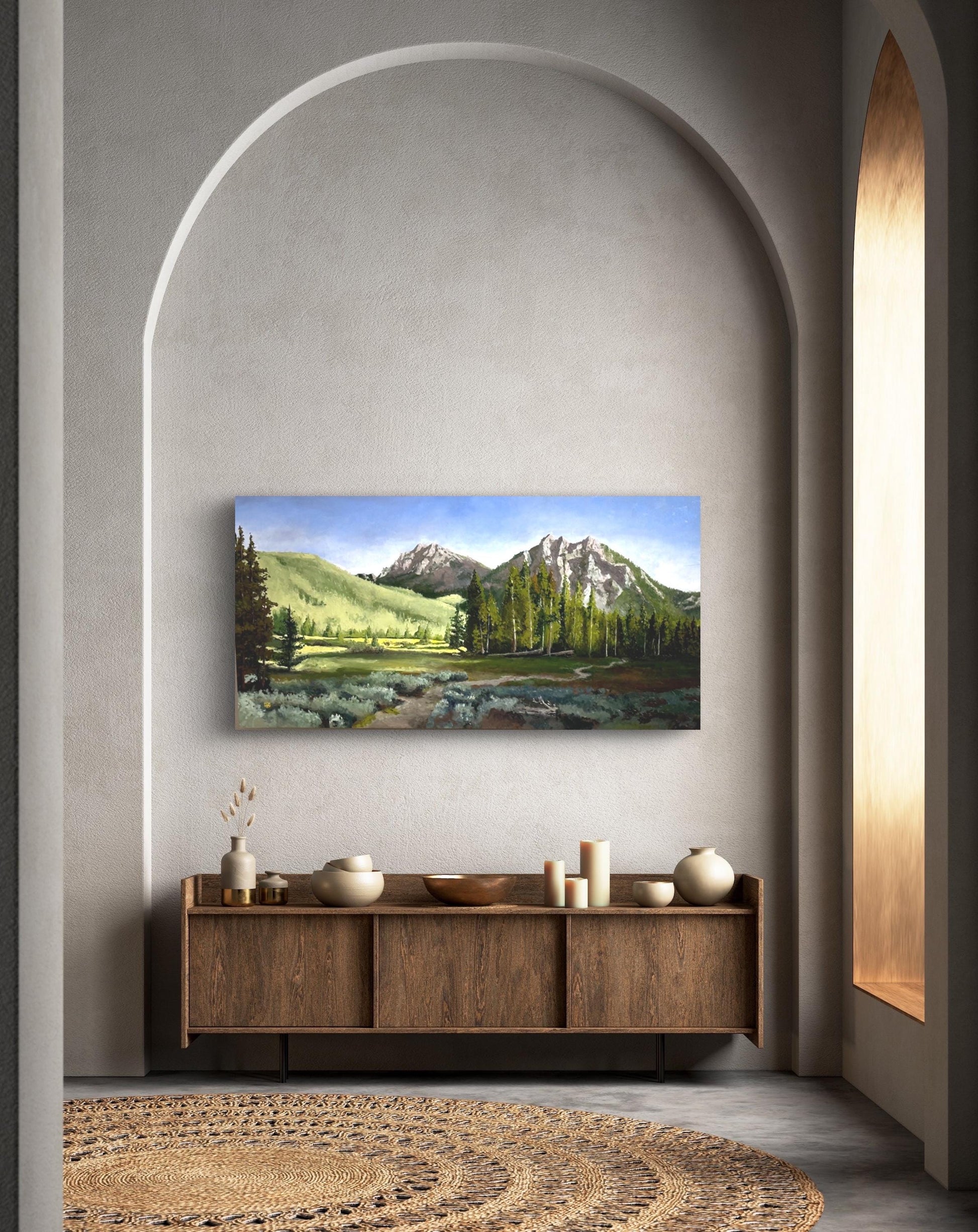 "Beacon of the Wild" 24"x48" oil on birch panel